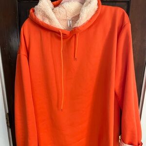 NEW HEAVY PLUSH LINED HOODED SWEATSHIRT 2X